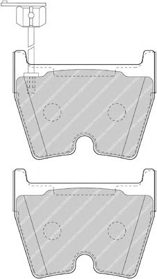 Комплект тормозных колодок, дисковый тормоз FDB4165