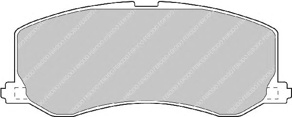 Комплект тормозных колодок, дисковый тормоз FDB648