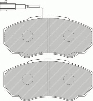 Комплект тормозных колодок, дисковый тормоз FSL1478