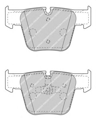 Комплект тормозных колодок, дисковый тормоз FDB4412
