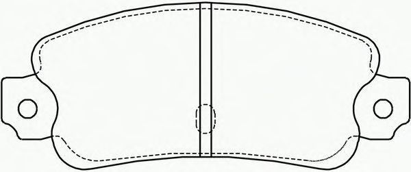 Комплект тормозных колодок, дисковый тормоз P 23 014