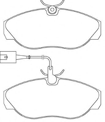 Комплект тормозных колодок, дисковый тормоз P 23 083