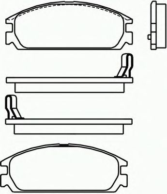 Комплект тормозных колодок, дисковый тормоз P 28 010