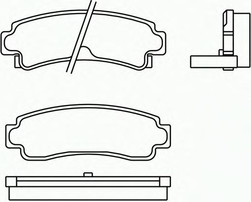 Комплект тормозных колодок, дисковый тормоз P 56 063