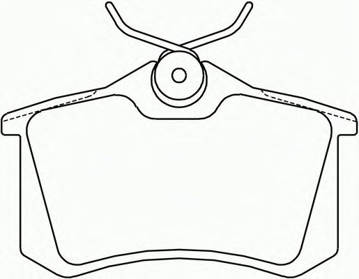 Комплект тормозных колодок, дисковый тормоз P 61 088