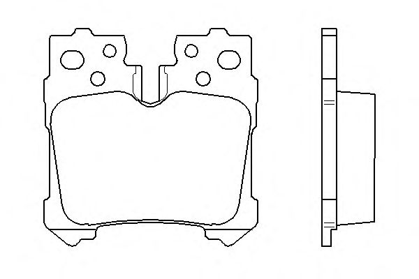 Комплект тормозных колодок, дисковый тормоз P 83 076