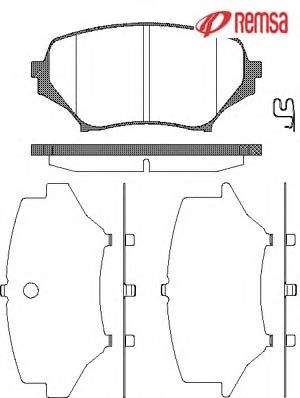 Комплект тормозных колодок, дисковый тормоз 1189.01