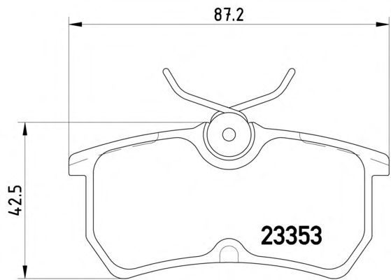 Комплект тормозных колодок, дисковый тормоз 8DB 355 018-411