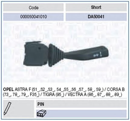 Steering Column Switch 000050041010
