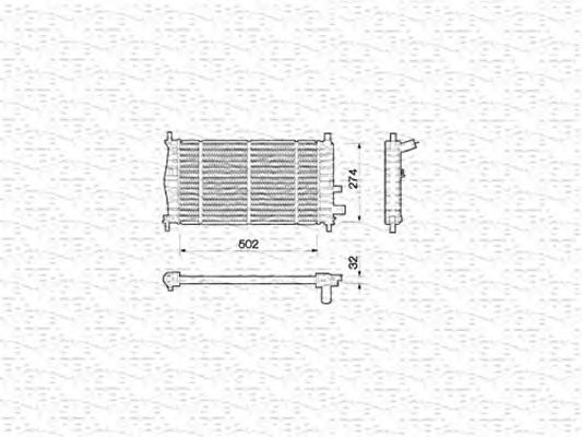 Radiator, engine cooling 350213780000