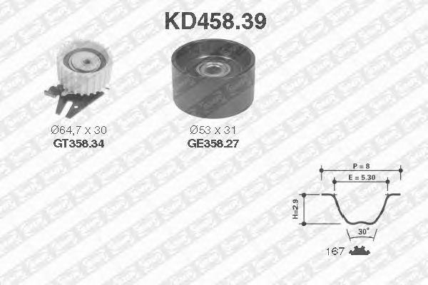 Kit de distribution KD458.39