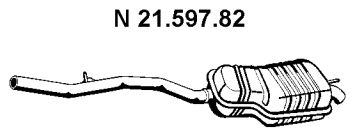 Глушитель выхлопных газов конечный 21.597.82