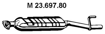 Средний глушитель выхлопных газов 23.697.80