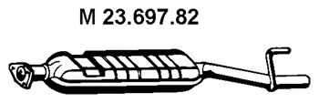 Средний глушитель выхлопных газов 23.697.82