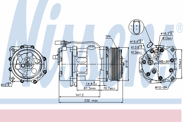 Kompressor, klimaanlegg 89117