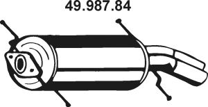 Глушитель выхлопных газов конечный 49.987.84
