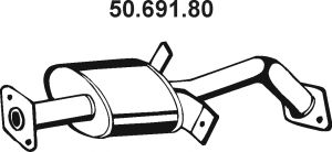 Средний глушитель выхлопных газов 50.691.80