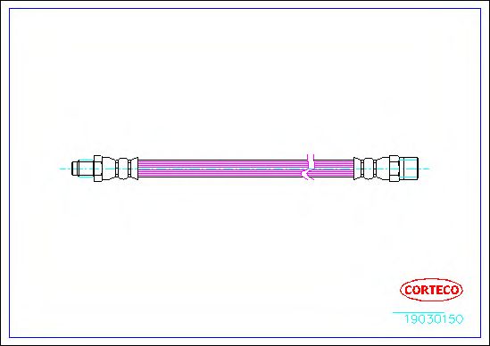 Tubo flexible de frenos 19030150