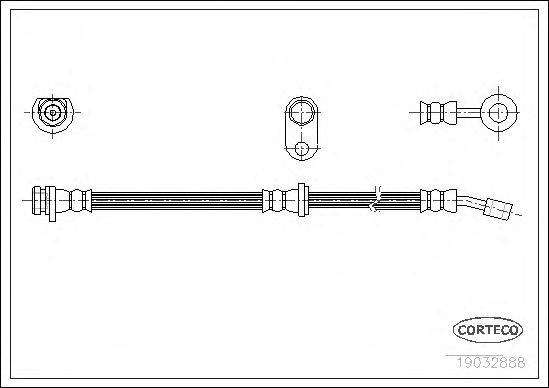 Tubo flexible de frenos 19032888
