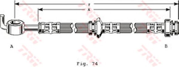 Tubo flexible de frenos PHD123