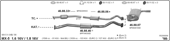 Exhaust System 552000008
