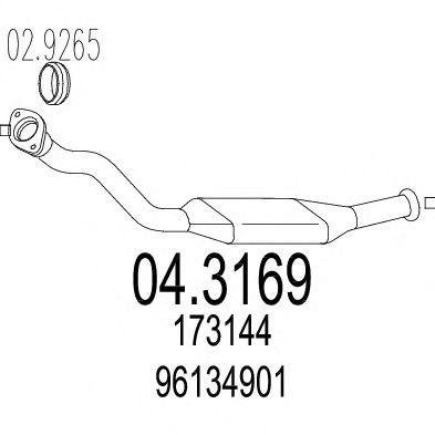 Catalytic Converter 04.3169