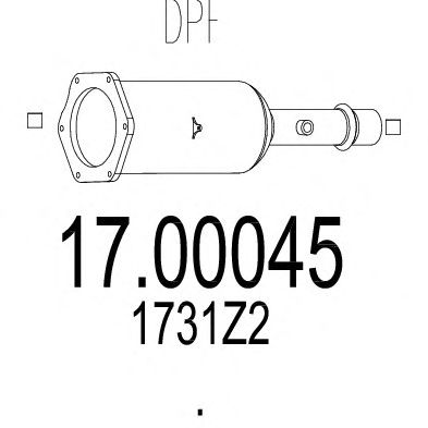 Kurum/Partikül filtresi, Egzoz sistemi 17.00045