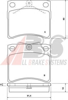 Brake Pad Set, disc brake 37099
