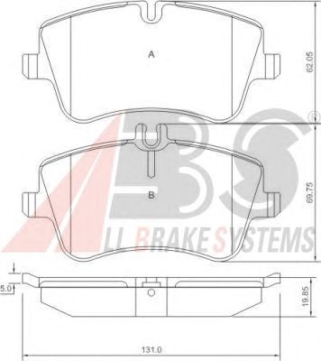 Brake Pad Set, disc brake 37165 OE