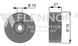 Deflection/Guide Pulley, v-ribbed belt FU22912