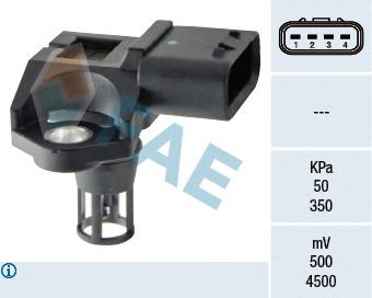 Sensor, intake manifold pressure 15109