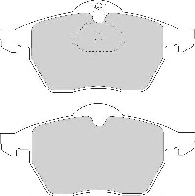 Комплект тормозных колодок, дисковый тормоз FD6710A