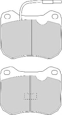 Комплект тормозных колодок, дисковый тормоз FD4018A