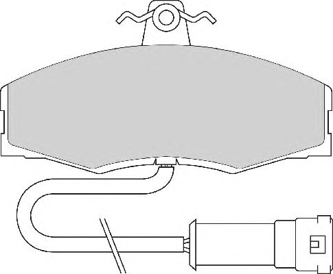 Комплект тормозных колодок, дисковый тормоз FD215A