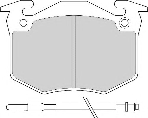 Комплект тормозных колодок, дисковый тормоз FD620A