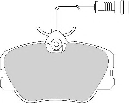 Комплект тормозных колодок, дисковый тормоз FD2020A