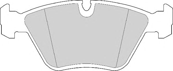 Комплект тормозных колодок, дисковый тормоз FD6279A