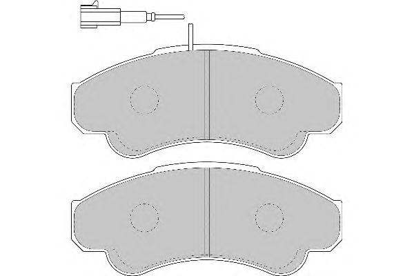 Комплект тормозных колодок, дисковый тормоз FD6896N