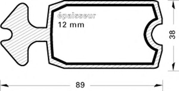 Комплект тормозных колодок, дисковый тормоз 36