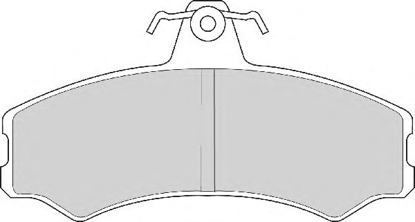 Комплект тормозных колодок, дисковый тормоз AVR107