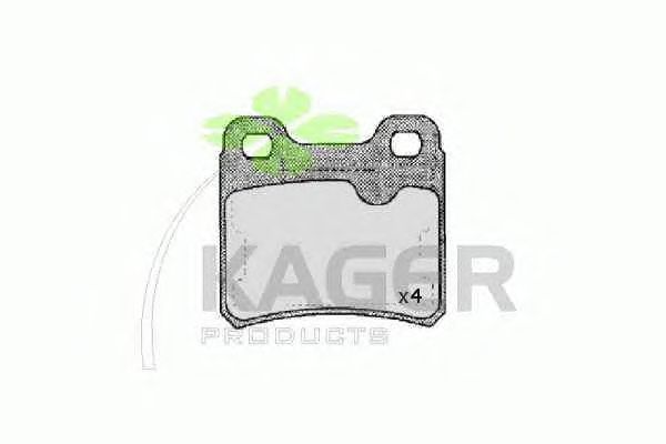 Brake Pad Set, disc brake 35-0125