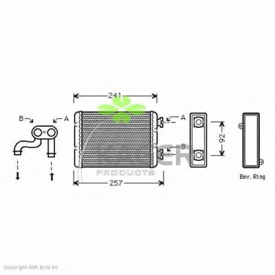 Heat Exchanger, interior heating 32-0181