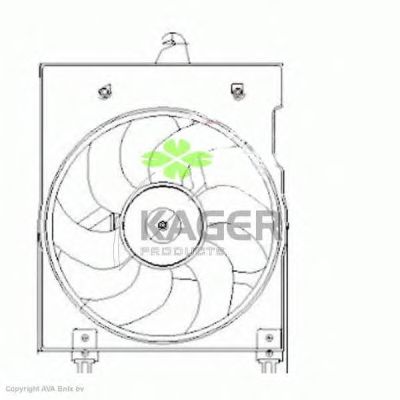 Вентилятор, охлаждение двигателя 32-2045