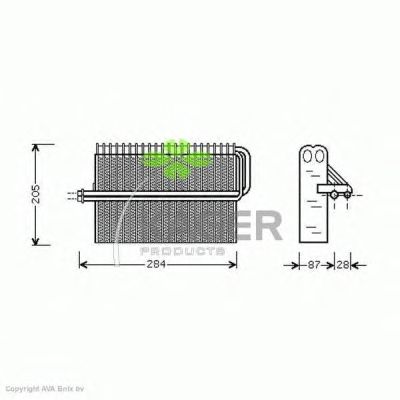 Evaporator, air conditioning 94-5675