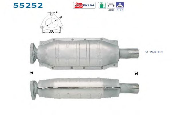 Catalytic Converter 55252