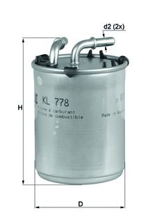 Fuel filter KL 778