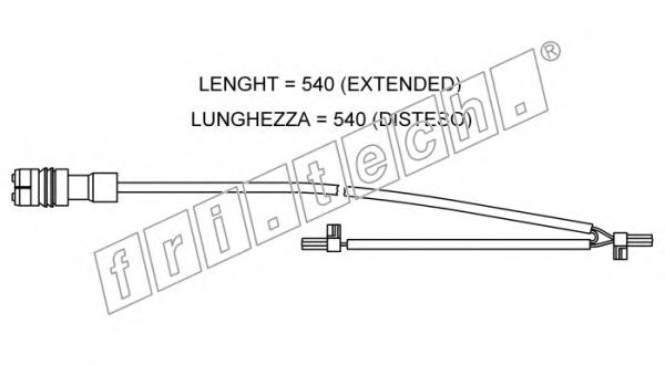 Προειδοπ. επαφή, φθορά υλικού τριβής των φρένων SU.262
