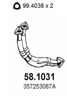 Exhaust Pipe 58.1031