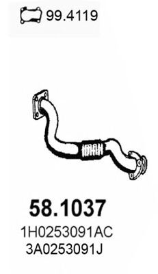Exhaust Pipe 58.1037