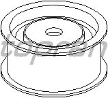 Deflection/Guide Pulley, timing belt 108 220